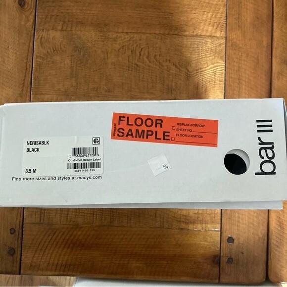 Bar III Nerisa Black Faux Suede Velvet High Heel Peep Toe Sandal Shoe Size 8.5 - Picture 14 of 14